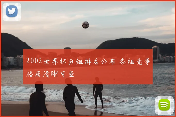 2002世界杯分组排名公布 各组竞争格局清晰可查
